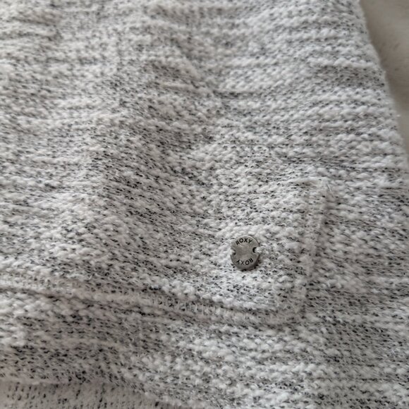 ROXY cotton blend hoodie poncho - Picture 2 of 7